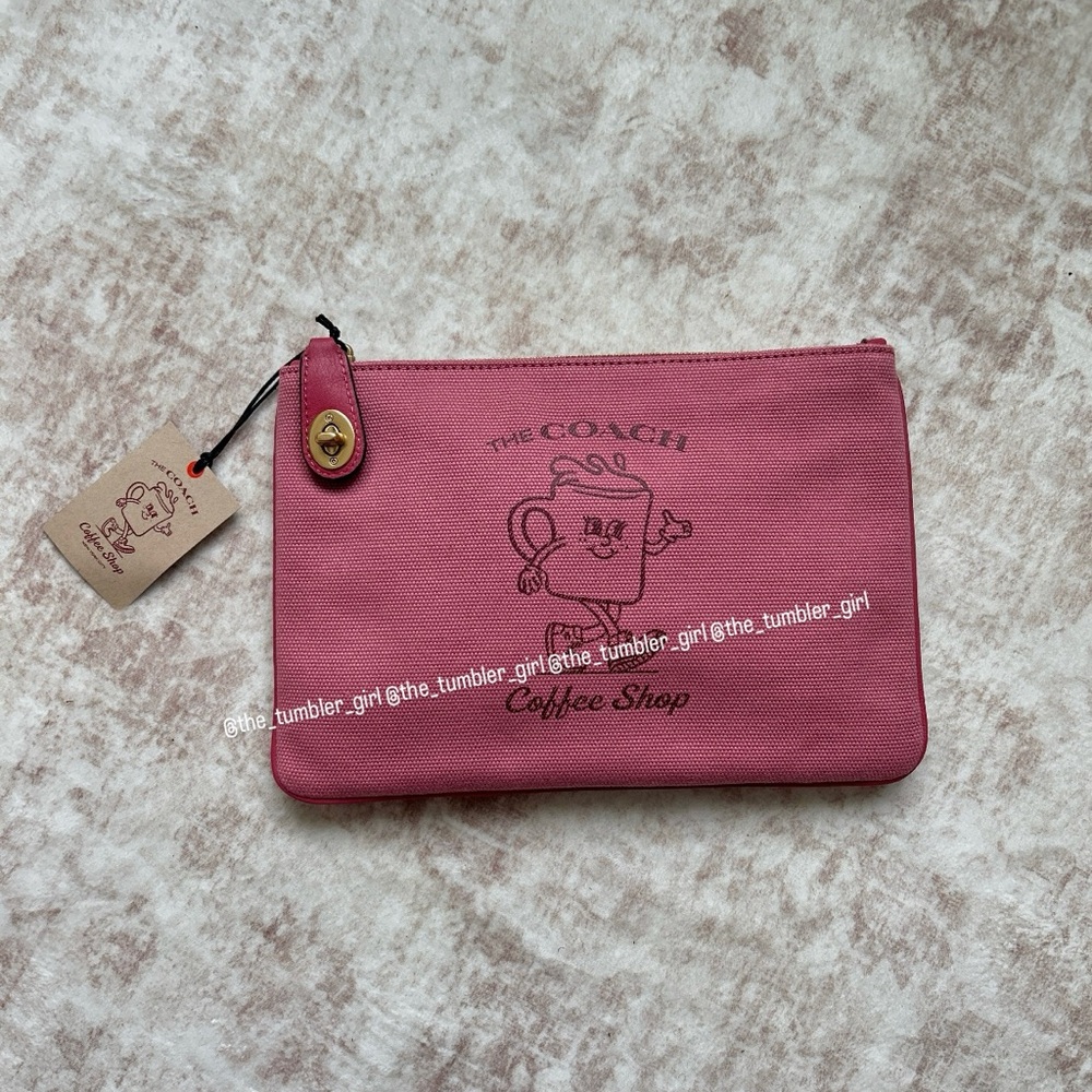 The Coach Coffee Shop Lil Miss Jo Pouch NWT - Picture 3 of 9